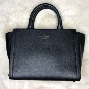 Kay spade New York Pebbled Satchel Tote, Black